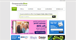 Desktop Screenshot of couponcodeszone.com